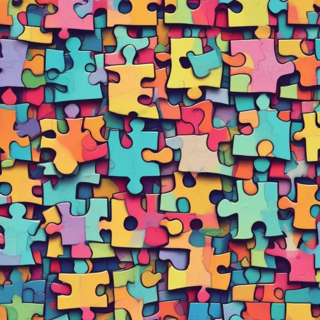Consumer obtaining a free credit report: A jigsaw puzzle illustrating the process of gathering correct information to complete their financial picture