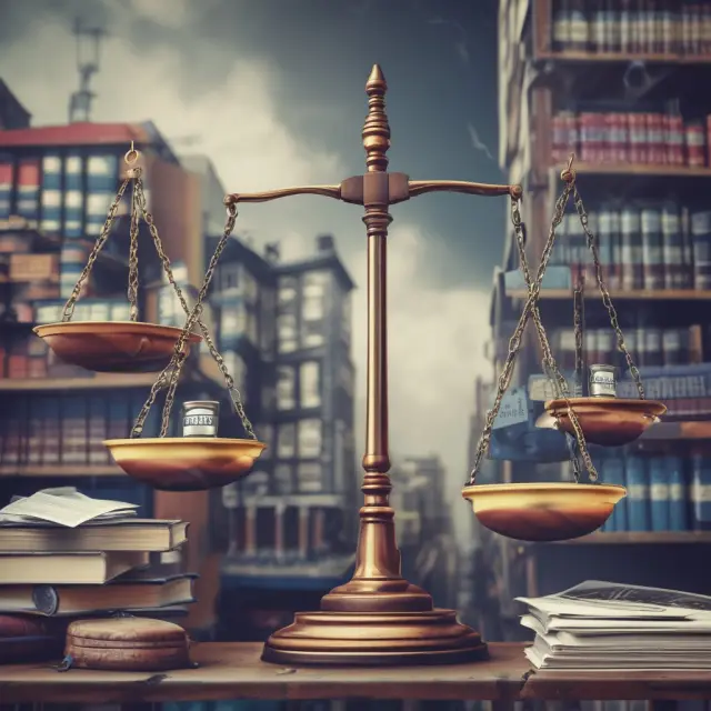 Balance with factories and offices illustrating the application scope of Fair Labor Standards Act