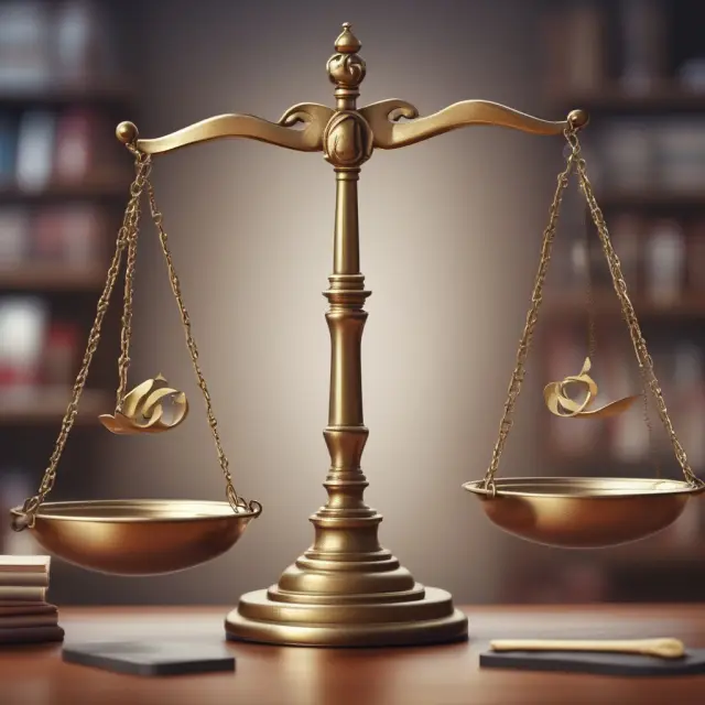 A balanced set of scales representing fair labor practices with a tipping point towards justice, symbolizing FLSA compliance in preventing wage theft and employee misclassification.