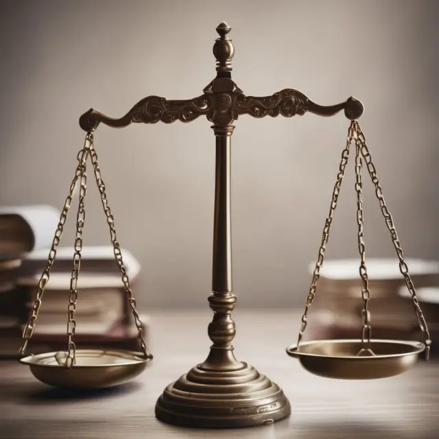 Scales of justice balanced with FMLA documents, representing fair enforcement and compliance.