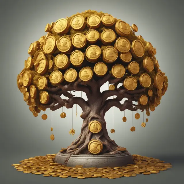 Golden tree representing family office services: wealth management, legacy planning, and multi-generational education