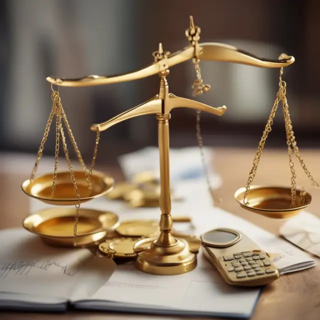 A golden scale weighing the high costs of hiring a family office against the loss of control in managing your wealth