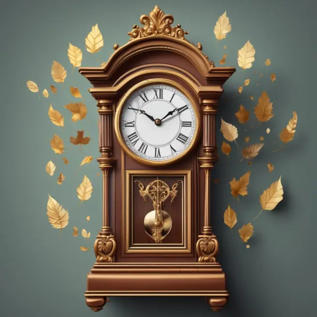 Golden clock with falling leaves revealing common questions and answers about family limited partnerships