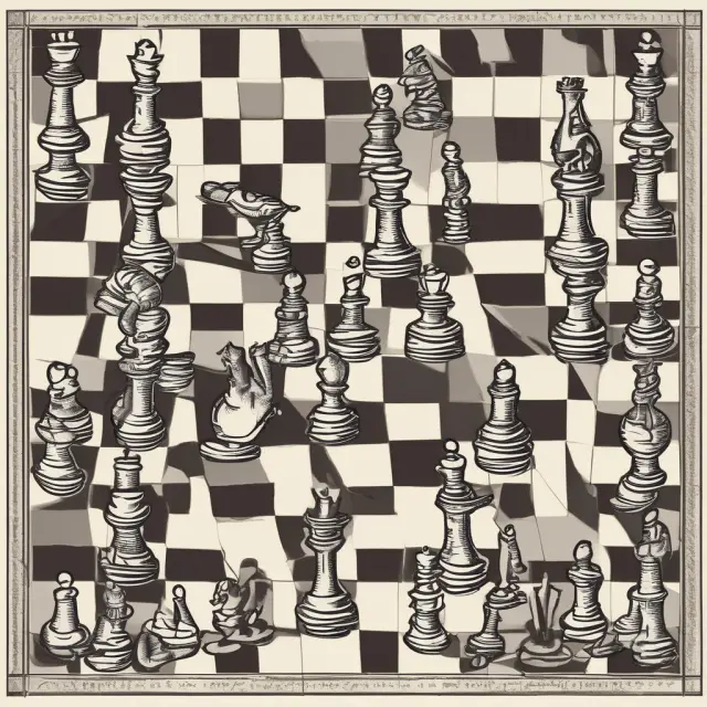 Issuer and Investor playing a game of chess with FCCBs symbolizing exchange rate, interest rate, equity price risks.