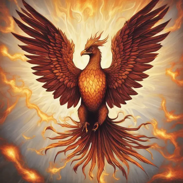 FDA as a mythical Phoenix, symbolizing regulatory renewal and pharmaceutical innovation