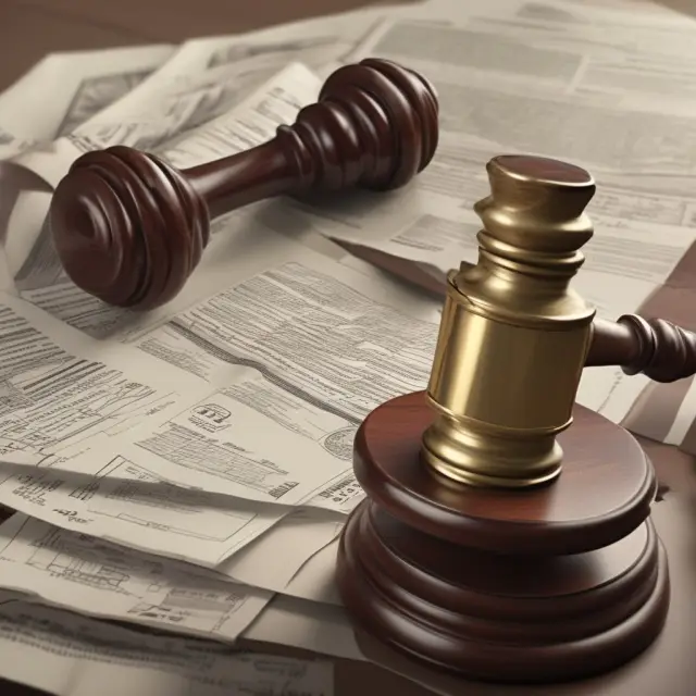 Image of a federal gavel shaping various economic sectors in calming waters, representing the impact and historical importance of federal agencies on the economy