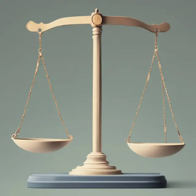 Two scales balanced: Federal Direct Loans with forgiveness programs on one pan, and Private Student Loans on the other, illustrating the choice between loan types.