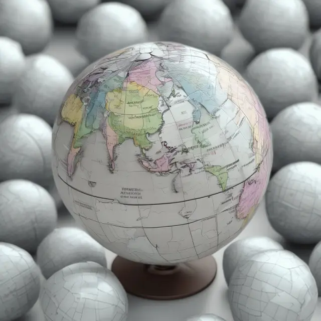 An illustration of the world, where countries have different heights representing their unique FHA loan limits.