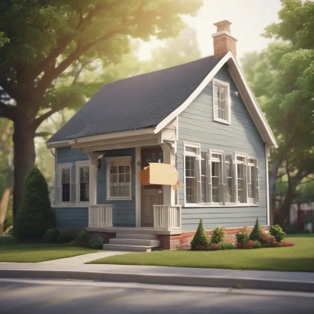 House image with FHA label and mortgage insurance shields protecting it. Homebuyers