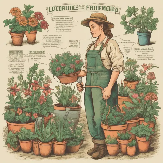 Gardener with different plants symbolizing businesses, household employers, agricultural employers, and exemptions being tended to, illustrating distinct FUTA reporting needs