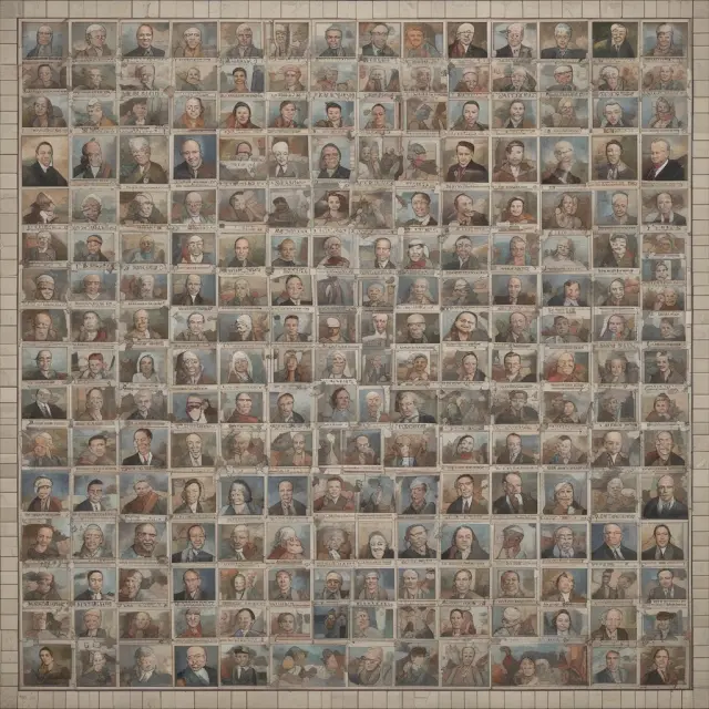 Image: A mosaic depicting various citizens with each tile symbolizing a tax dollar being invested in essential services, infrastructure, education, healthcare, and security.
