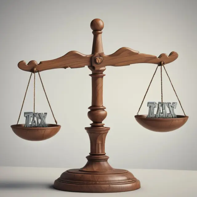 Image of two scales with taxable income (earned and unearned) and nontaxable income (gifts, interest, etc.) balanced on each side