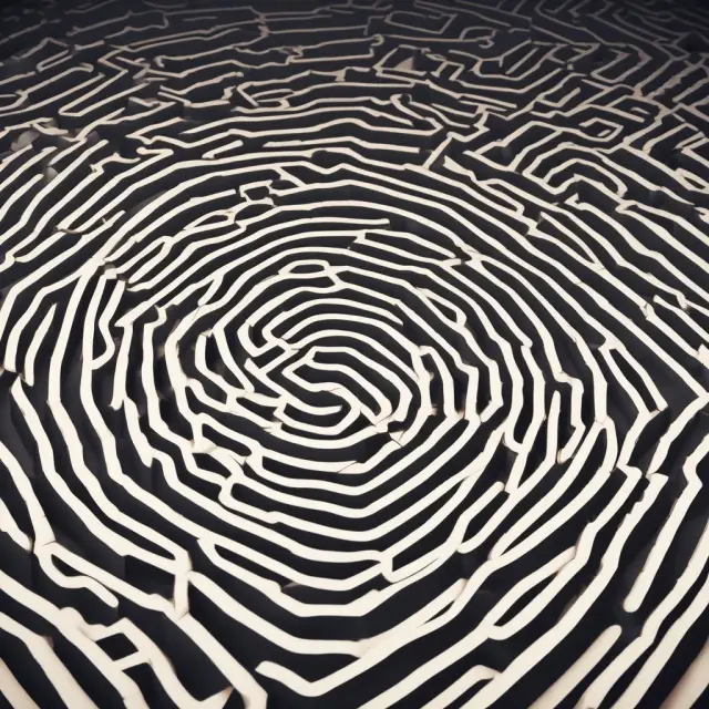 A person navigating a maze filled with tax bracket symbols and tax credit/deduction icons to find answers to frequently asked federal income tax questions