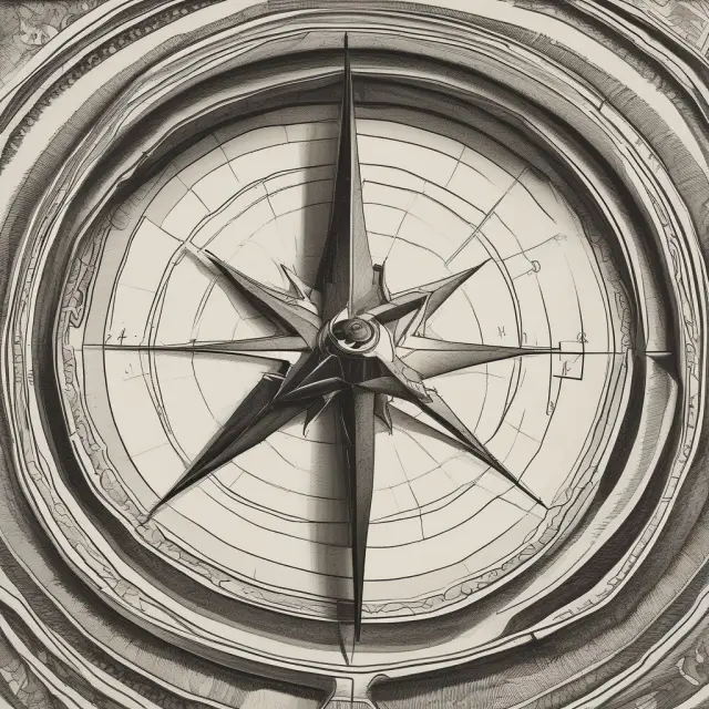 An investor holding a compass, with the federal funds rate guiding their direction in a dynamic market landscape