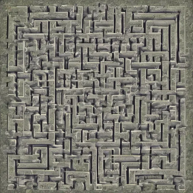 Maze illustrating various industries like banking, travel, and insurance, with hidden fees lurking in the labyrinth