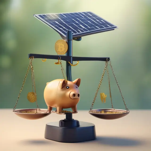 Golden pig with FIT coins versus solar panels: addressing challenges in renewable energy growth through cost and greenwashing