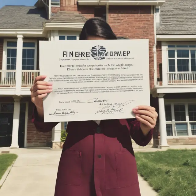 An apprentice homeowner stands before an old map, clutching a loan commitment letter, representing the journey towards property ownership through FHA 203(k) loans