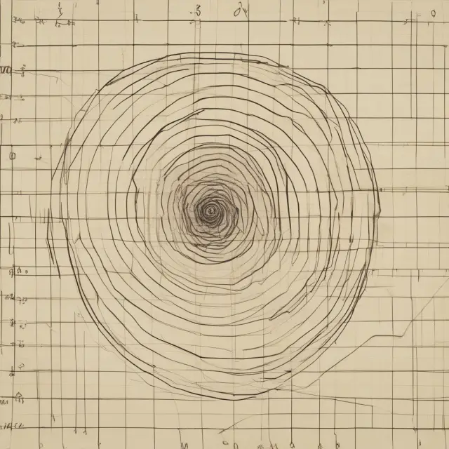 A golden spiral wrapped around a stock chart with horizontal lines indicating Fibonacci retracement levels at 23.6%, 38.2%, 50%, 61.8%, and 78.6%