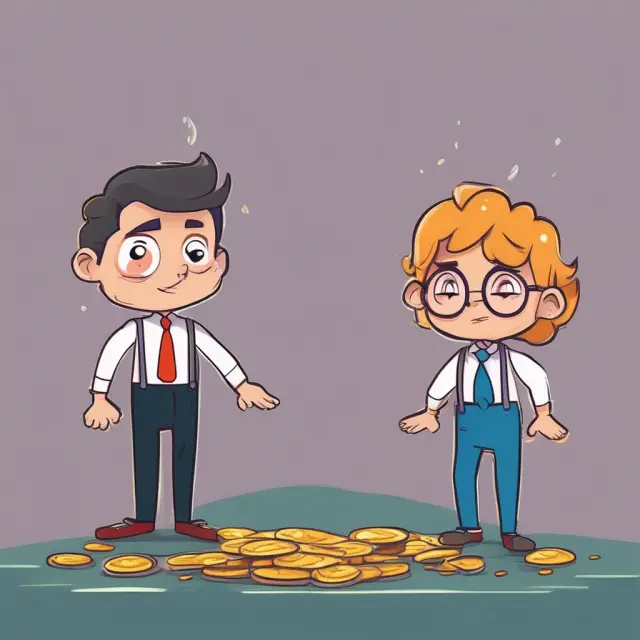 Two individuals, one wage earner with an employer and another self-employed person, symbolizing the differences in FICA tax contributions