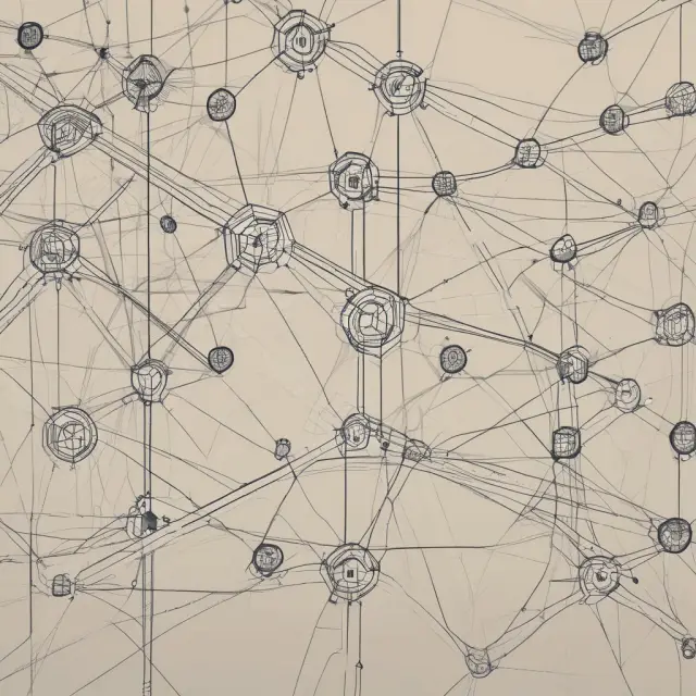 A meticulous network of financial institutions linked by an intricate web, with the Mortgage-Backed Securities Division (MBSD) at its core