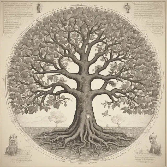 Tree representing fiduciaries with branches symbolizing clients and their interests, illustrating the duty of care