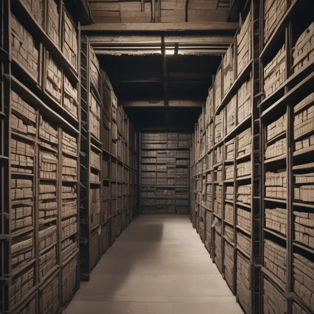 An old warehouse illustrating FIFO method: Processors enter first, then exit based on order of arrival.