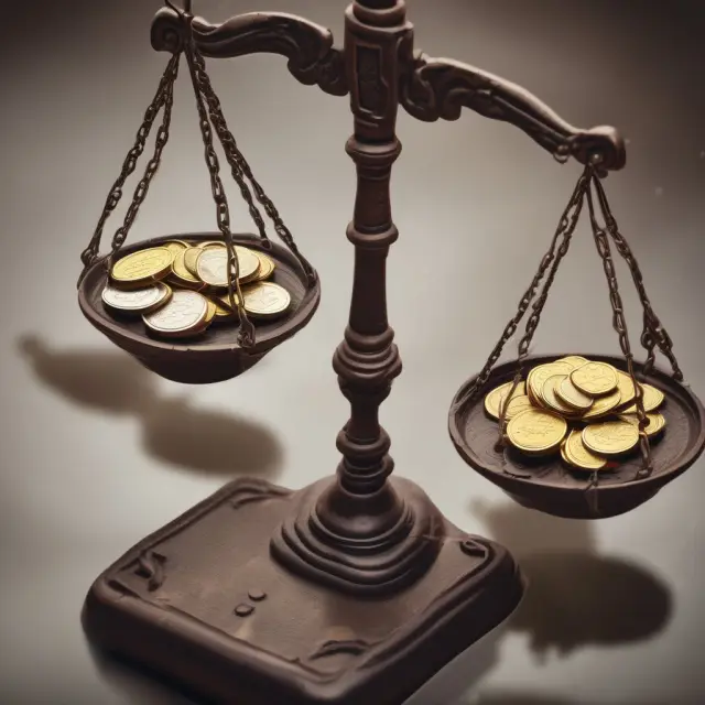 Two ancient balance scales comparing FIFO (older coins) and LIFO (newer coins), illustrating inventory costing methods.