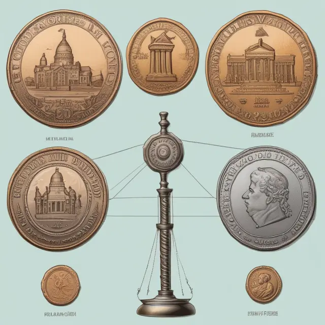 Older coins (FIFO) obscured by newer coins symbolize inflated profits and increased income taxes.