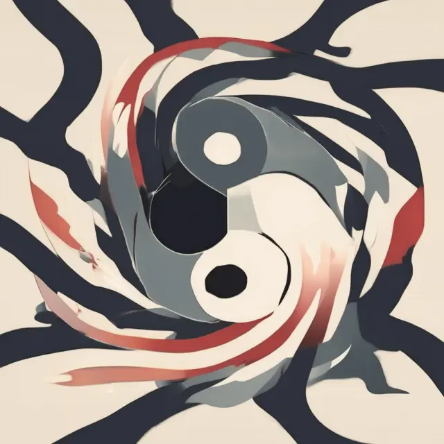 Visual metaphor of FIIs represented by Yin and Yang symbols, illustrating their role in balancing economic growth with stability