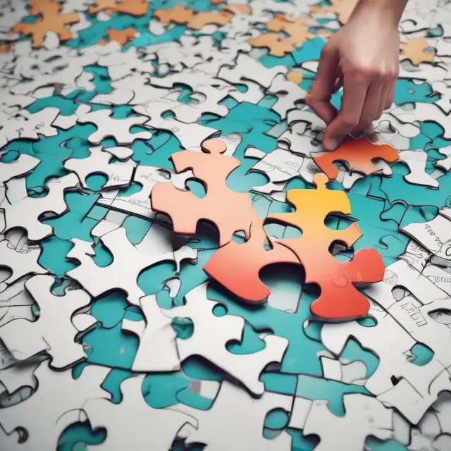Image of puzzle pieces representing various filing statuses fitting together on a tax form