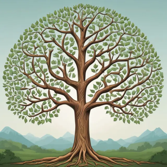 A flourishing tree with seven advisor branches: Stockbroker, Insurance Agent, Tax Preparer, Investment Manager, Financial Planner, Estate Planner, Banker
