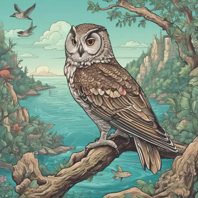 An image of an owl representing fiduciary duty guiding clients through a jungle, contrasted with a dolphin symbolizing the reasonableness standard navigating a sea.