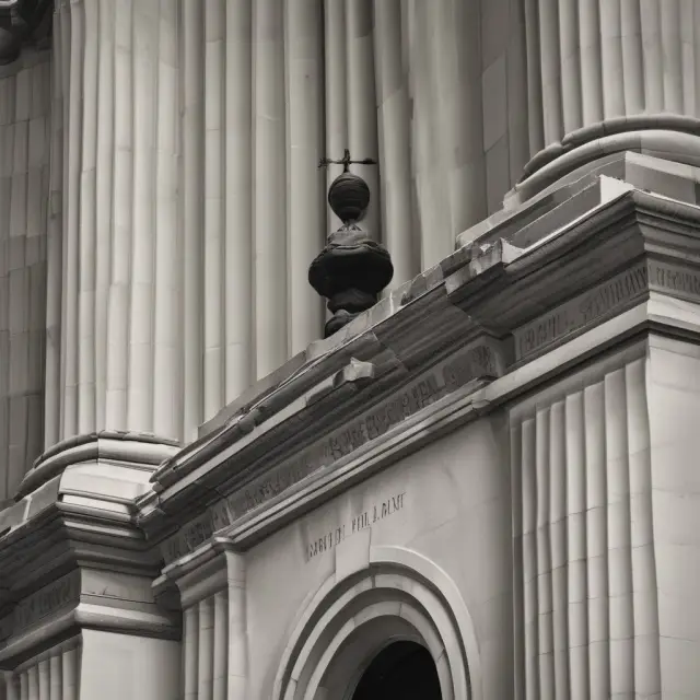 A trinity of pillars representing SEC, FINRA, and FDIC, symbolizing the protective roles these regulatory bodies play in regulating financial advisors and safeguarding investors.
