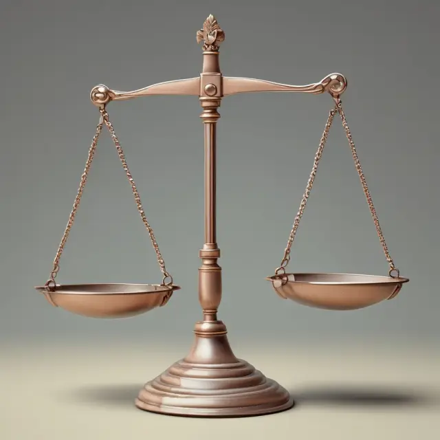 Balance scales weighing financial statements to signify informed investment decisions