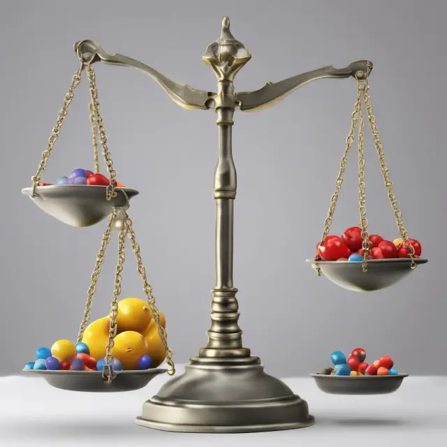Balance scale weighing time, risk, opportunity costs, information, and incentives in financial decision making