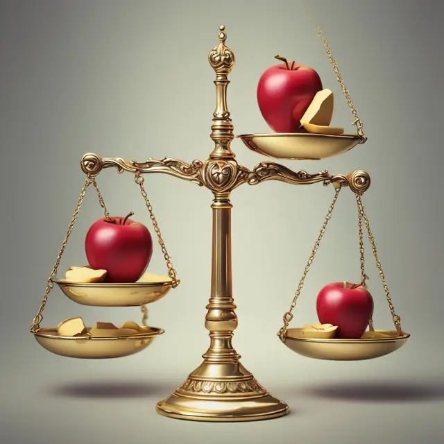 A set of balance scales tips toward gold coins, symbolizing the shift from traditional to financial economics focusing on monetary transactions.