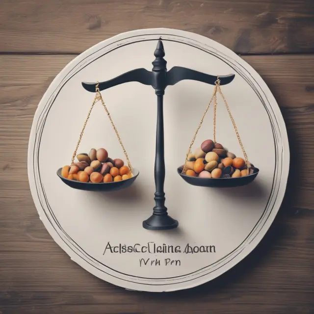 Image of a balanced scale symbolizing financial economics in institutional investments, with asset allocation and risk management as opposing forces