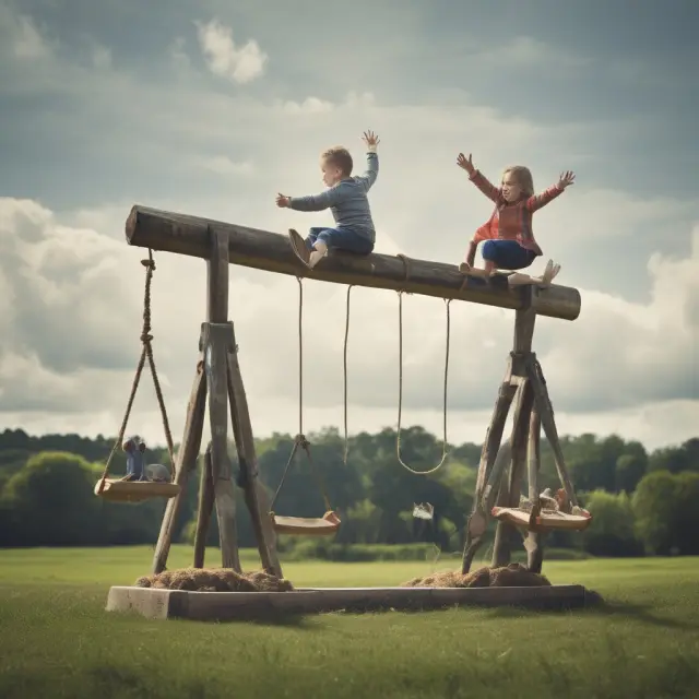 Two pillars (Financial Guarantors and Monoline Insurers) balancing on a see-saw, symbolizing their role in supporting credit extensions