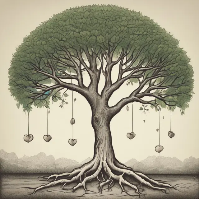 Image of a tree with interests payments as roots and matured bonds as fruits, symbolizing bond market growth