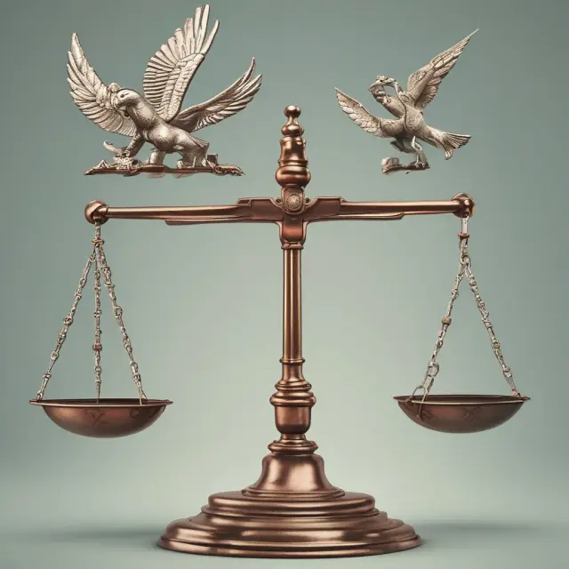 Scale featuring anchors representing debt and wings for equity, symbolizing the balance in a robust financial structure.