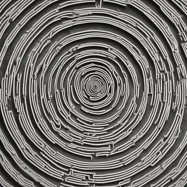 A winding maze symbolizes financial engineering