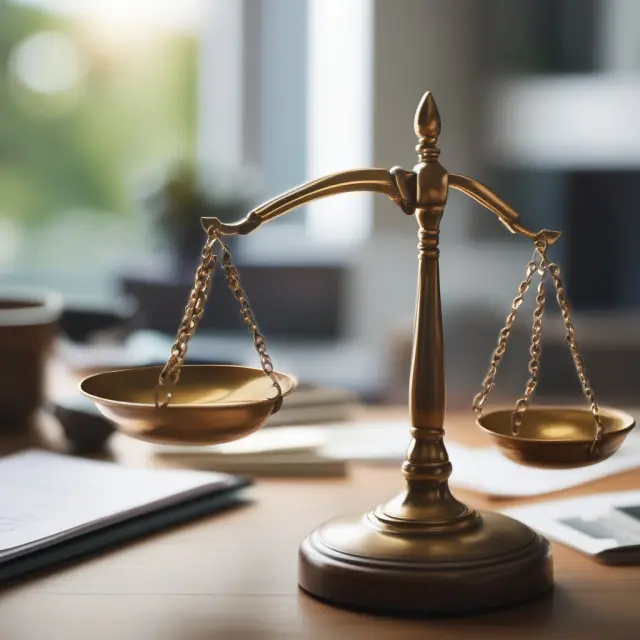 A financial planner balances scales representing hourly rates, project costs, and assets under management (AUM) fees.