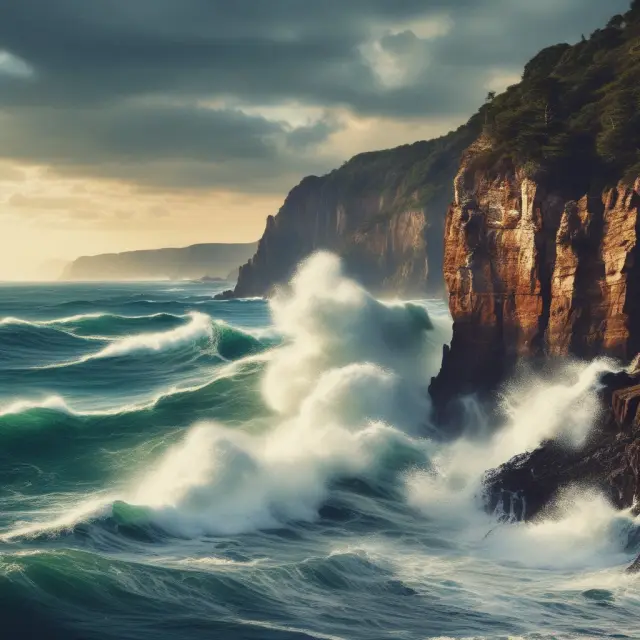 Waves symbolizing volatile financial markets and risks associated with asset-backed securities