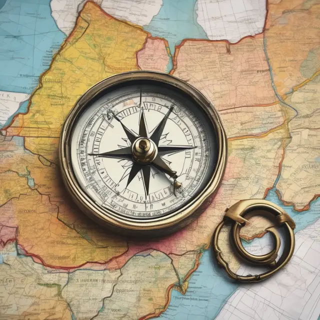 A compass with FINRA BrokerCheck at its center guides an explorer through a map of state securities regulators and supplementary databases