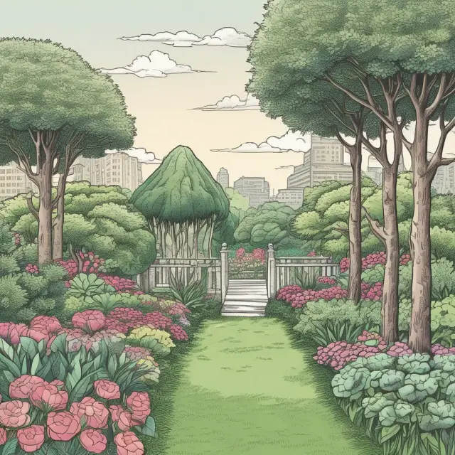 An enchanting garden filled with flourishing trees symbolizing FINRA