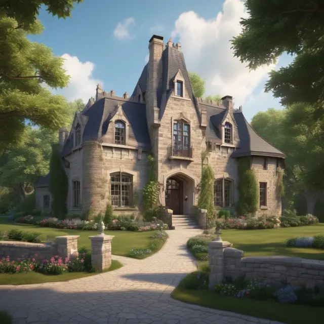 Image of a castle with a first mortgage (foundation) and a second mortgage (extension), symbolizing a homeowner
