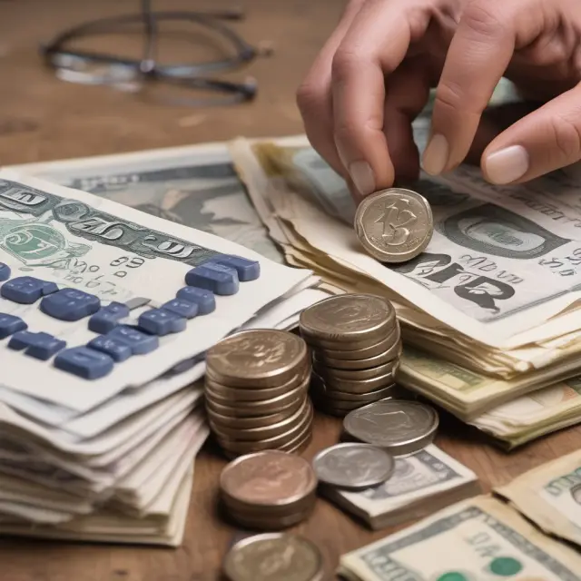 Image of a scale balancing between present economic needs and future financial burdens, with fiscal deficits symbolizing the weight on one side.
