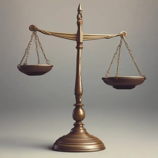 Scales tipping towards a balanced fiscal policy, symbolizing economic stability and responsibility