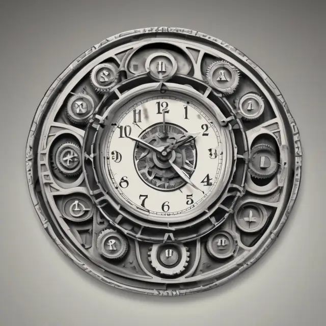 An IRS clock transitioning from a calendar year to a fiscal year, symbolizing tax deadlines and forms for fiscal-year taxpayers.
