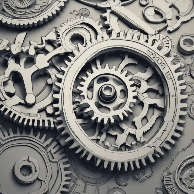 Image of two interconnected gears representing companies with distinct fiscal years requiring adjustments for accurate comparisons.